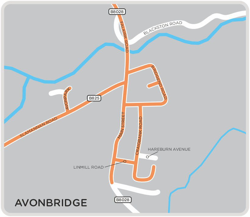 Avonbridge map