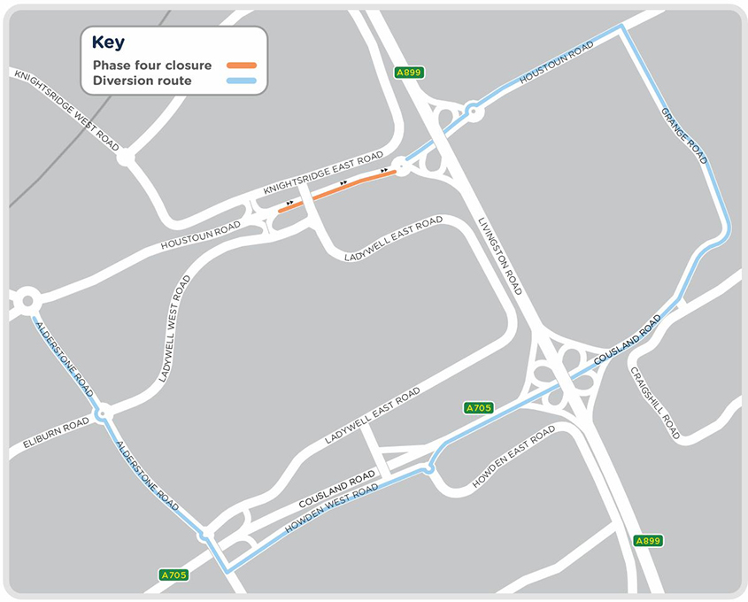 Phase four and diversion route