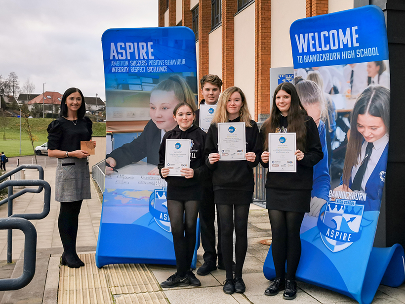 The Food for All team from Bannockburn High School in Stirling won the Solutions for the Planet Big Ideas Competition 2020