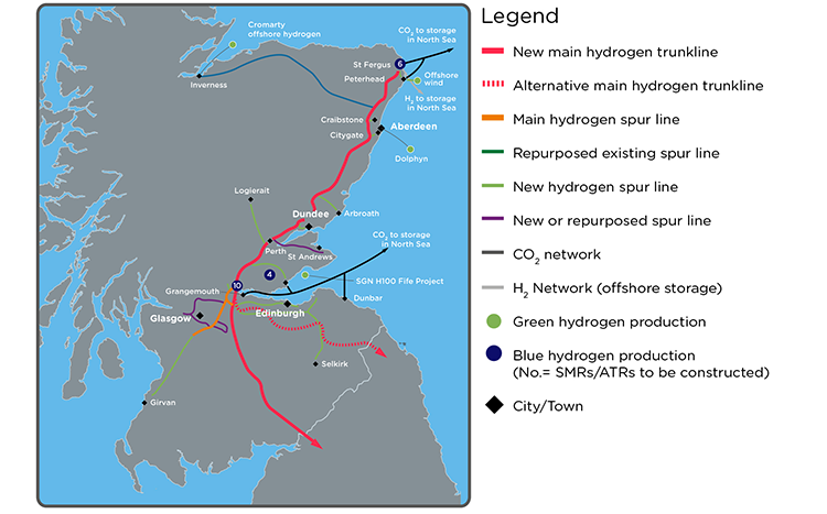 North-East Network and Industrial Clusters Map