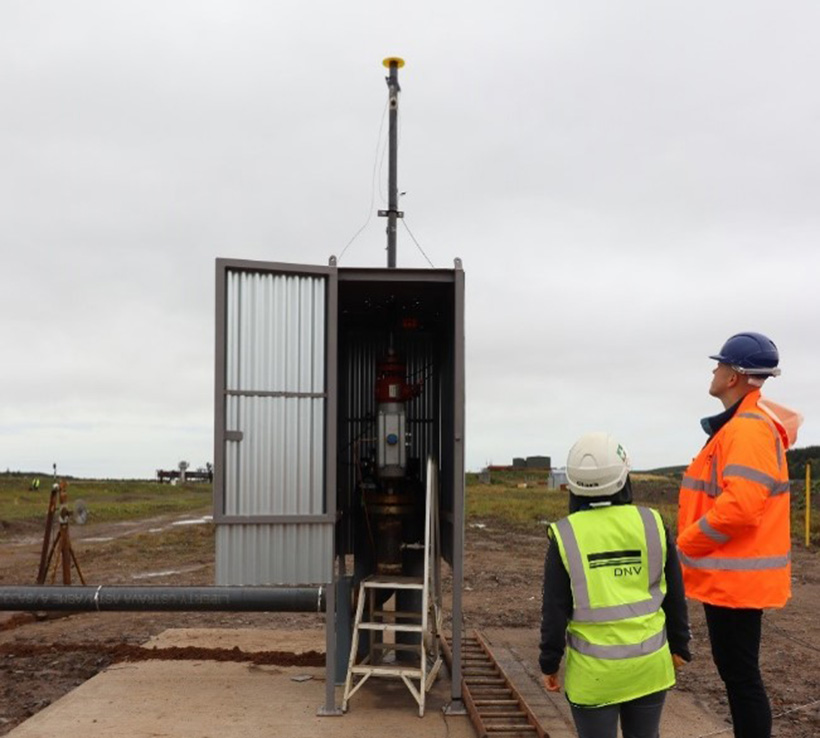 Part of a test rig at DNV Spadeadam which is being used for the LTS Futures project.
