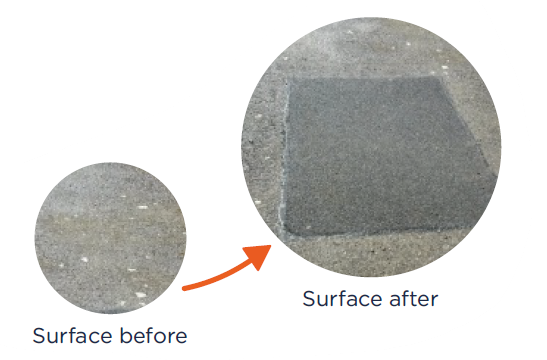 Mains Replacement - examples of how new surfaces may look different to old surfaces