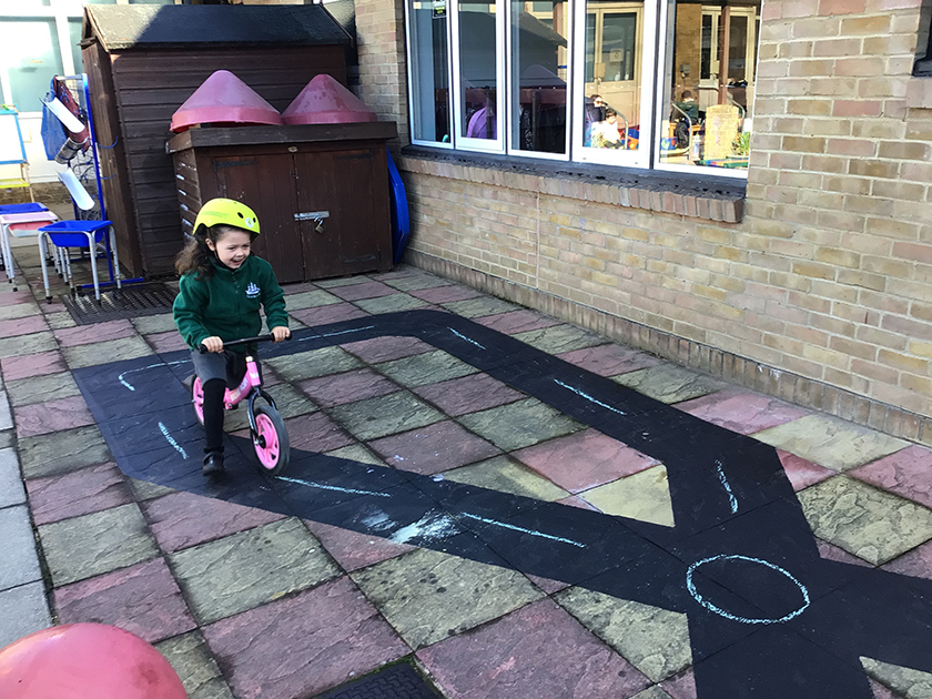 Horsham CAP - school child enjoying the new play area