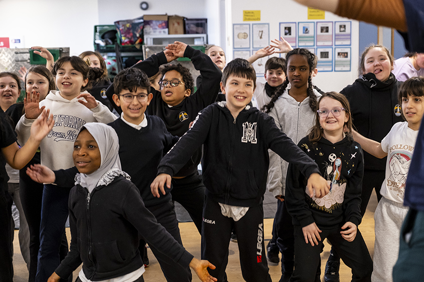 Granton Primary School kids enjoying the workshop