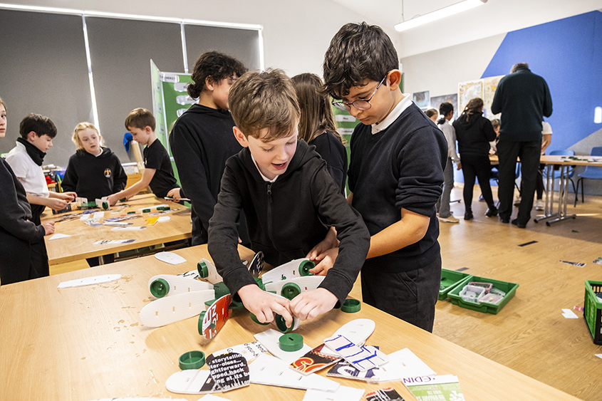 Granton Primary School kids enjoying the workshop