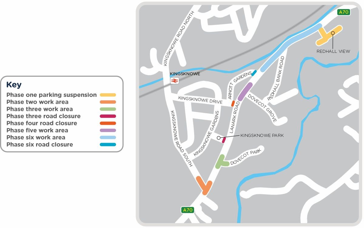 Lanark Road section - project map