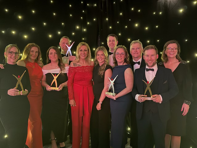 SGN Award winners (L to R) Julie Reid, Angela Newman, Rachel Stewart, Steven Ewart, Claire Clark, Erin Bingham-Rooney, Greg Patrick, Jessica Stankiewicz, Martin Pruce, Graeme McLarty & Kerry Potter