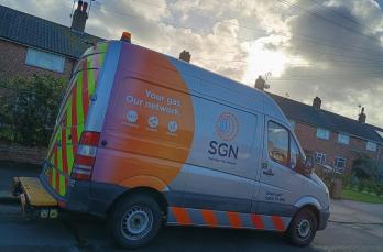 SGN van on site during Herne Bay incident_January 2025